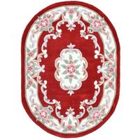 HANDTUFTTEPPICH Ming 190x290 cm - Rot, Textil (190/290cm) - THEKO