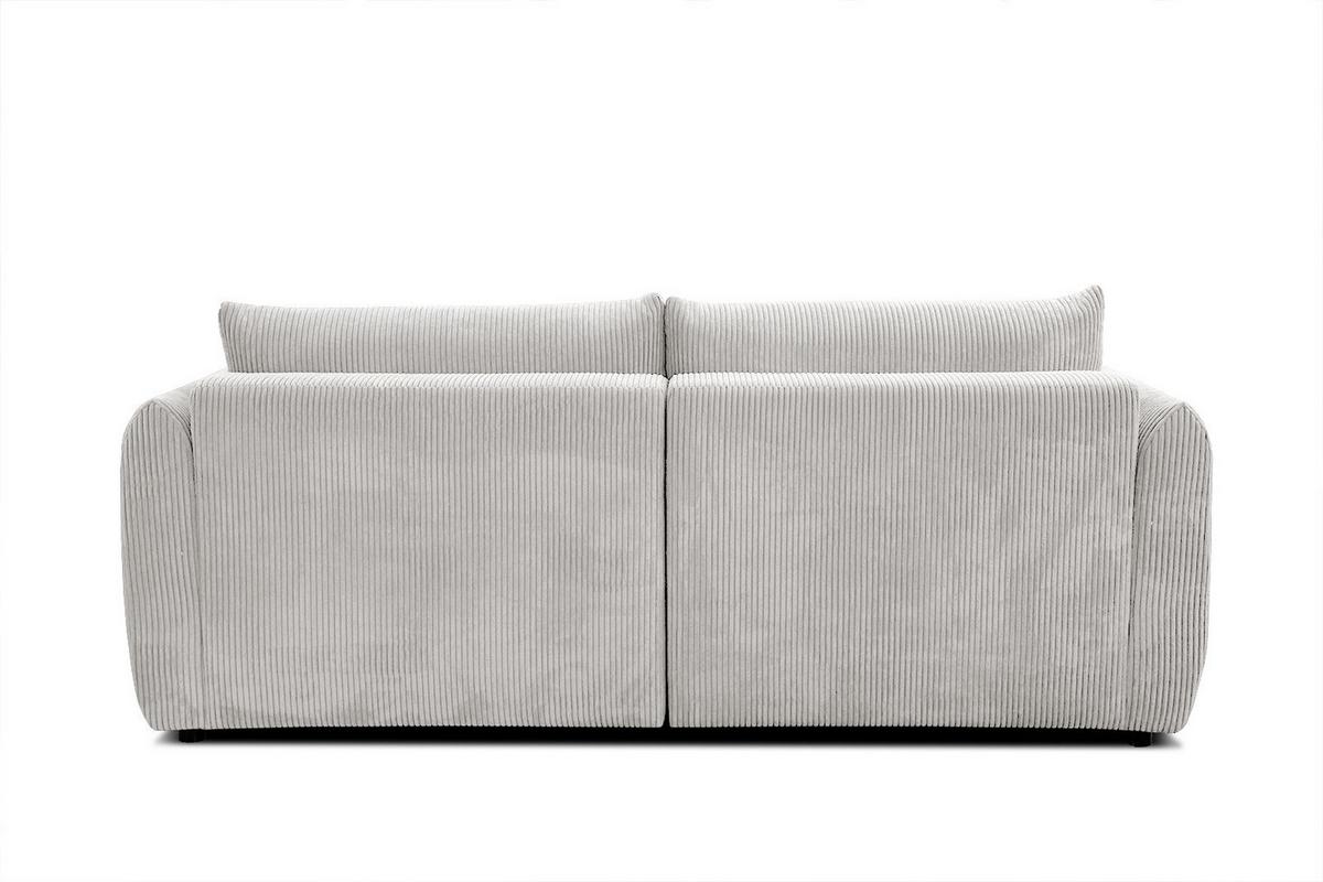 ECKSOFA TAUER 3-Sitzer, weiß - Schwarz/Weiß, Holzwerkstoff/Kunststoff (173/206cm) - Wozimo