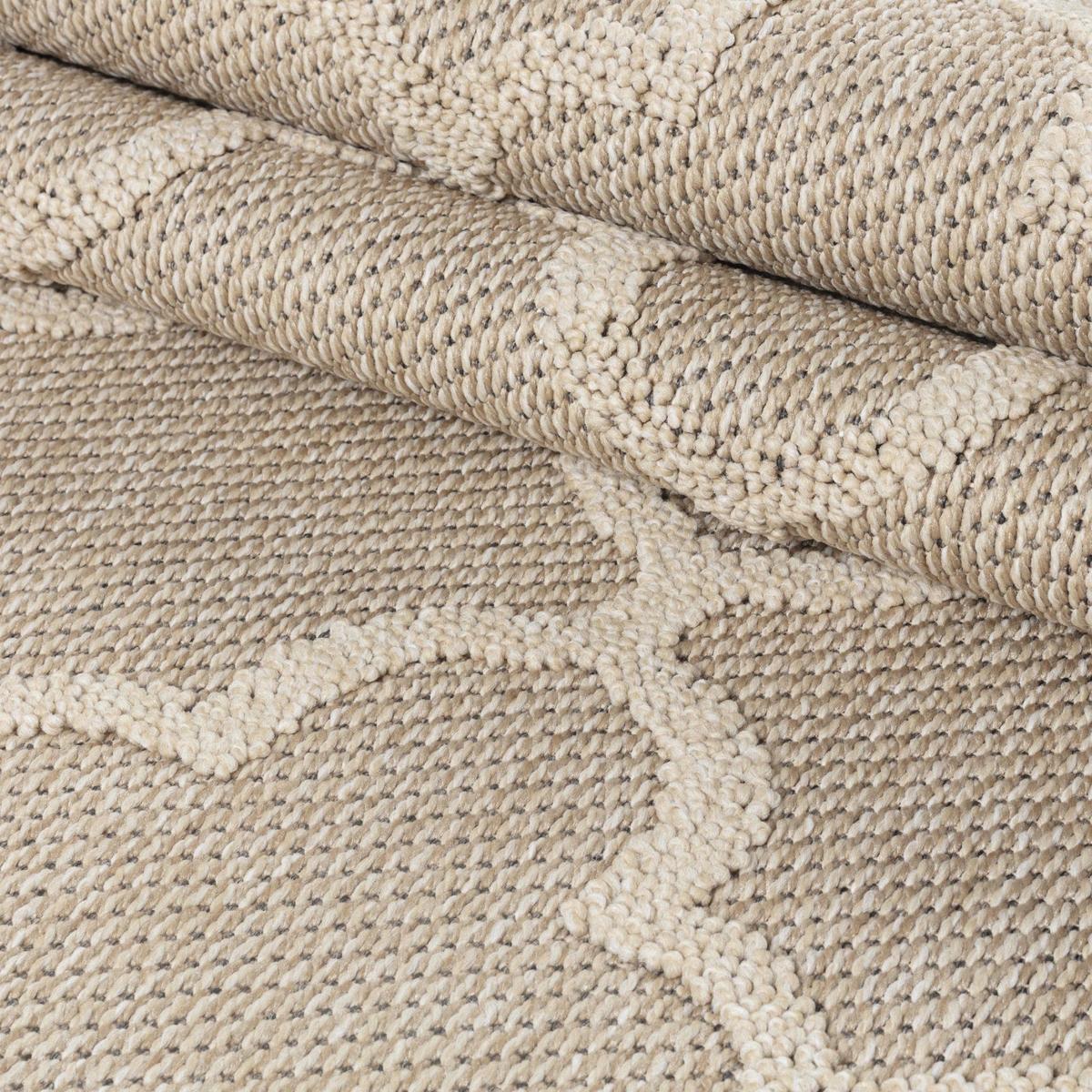 TEPPICH Outdoor IMST in Beige, im Skandi-Stil, 240 x 340 cm - Beige, Textil (340/240cm) - KADIMA DESIGN