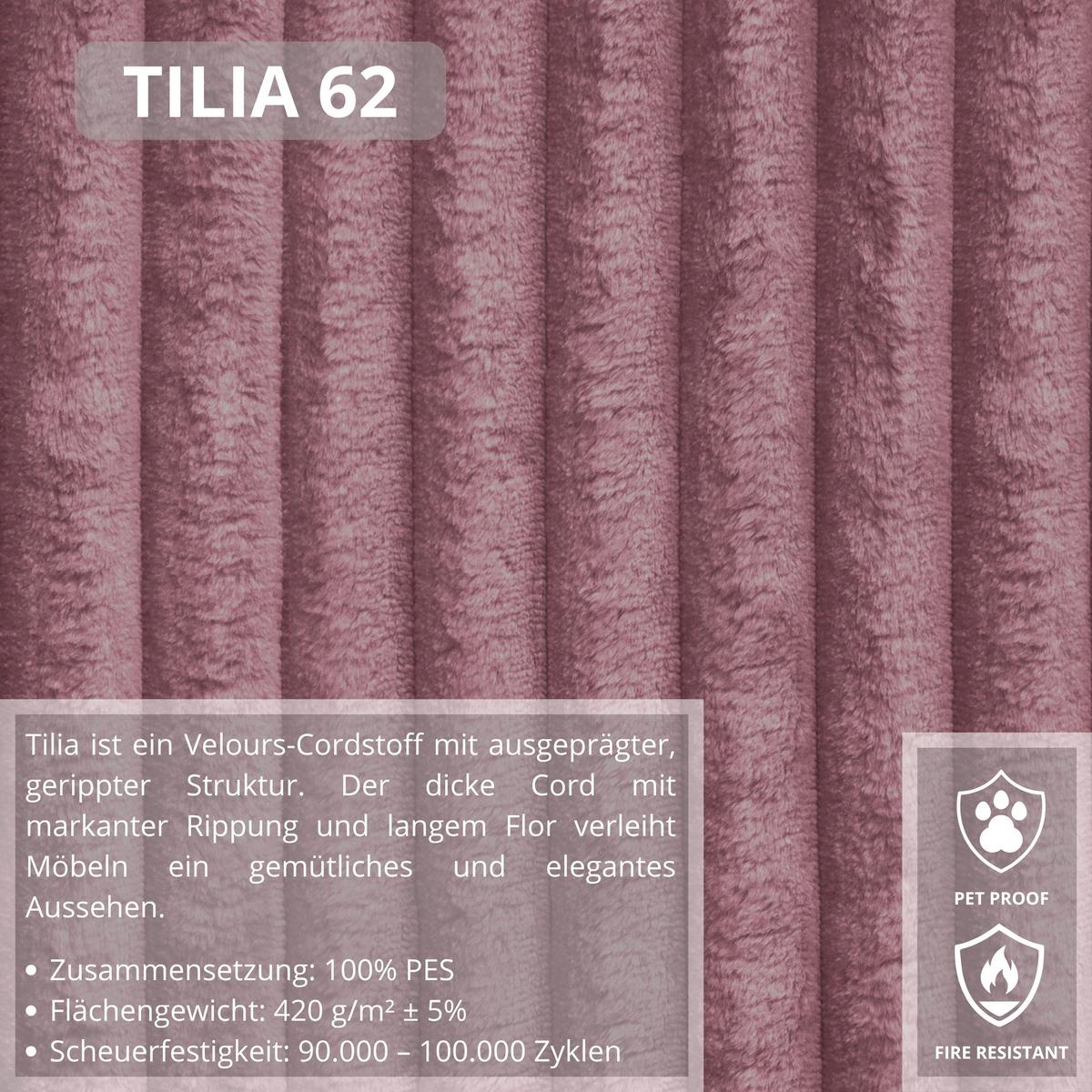 ECKSOFA Puerto, ohne Schlaffunktion, Rosa, rechts - Schwarz/Rosa, Textil (269/170cm) - Beautysofa