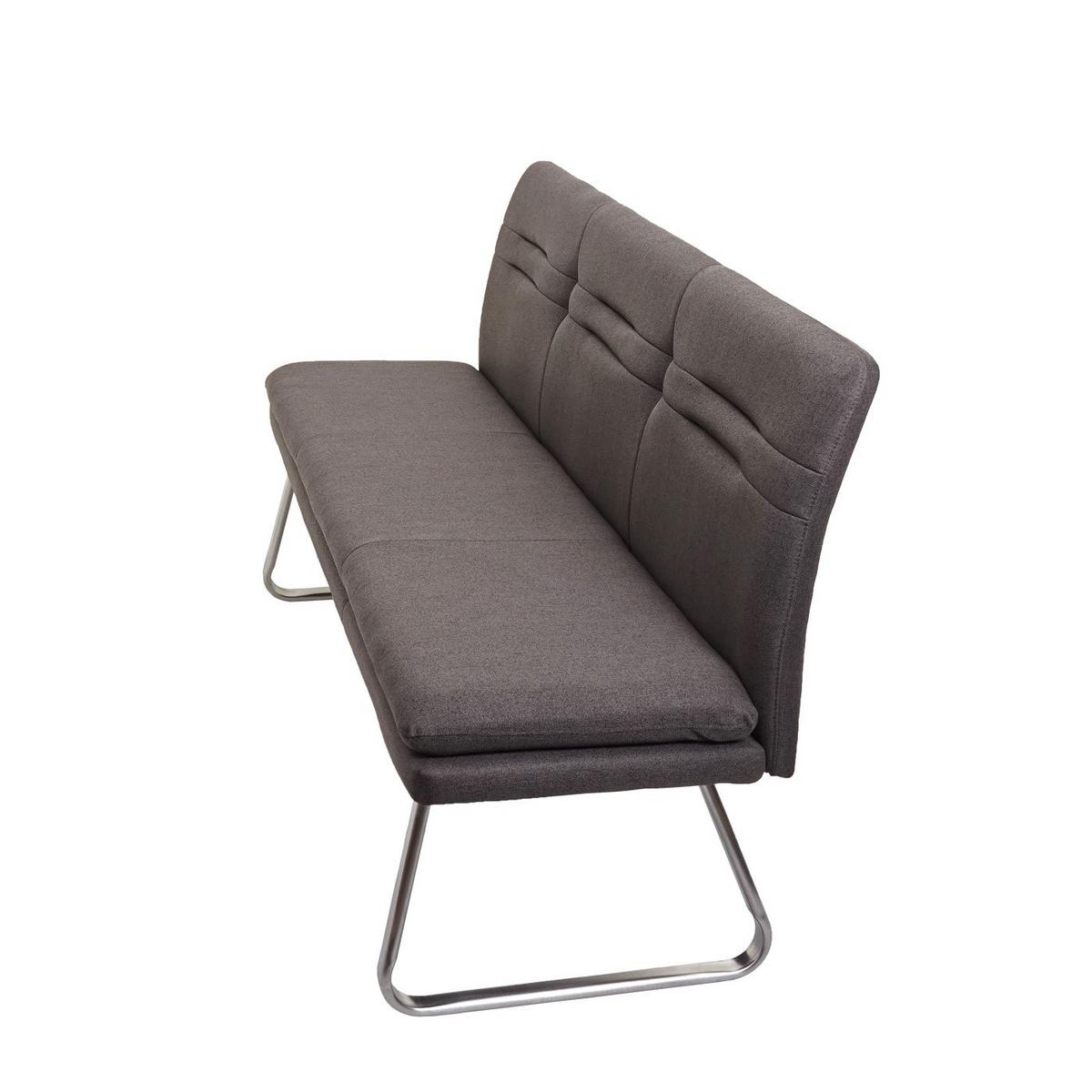 ESSZIMMER-SET Grau, Braun 5er-Set - Braun/Grau, Textil (180/90/60cm) - MCW