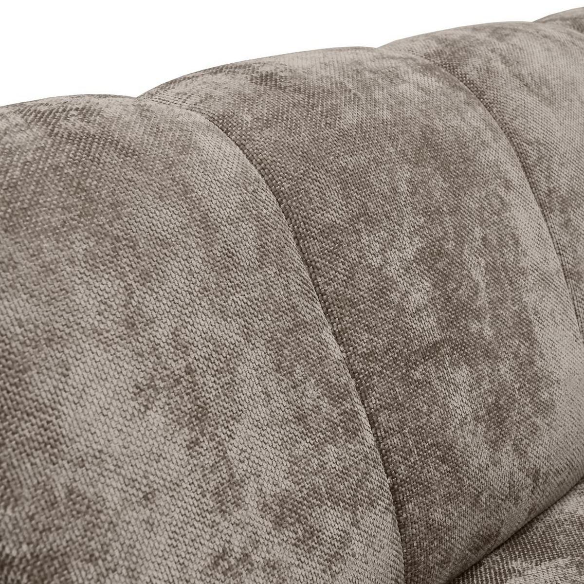 2-SITZER SOFA Volare braun - Schwarz/Braun, Textil/Metall (160/83/98cm) - Beautysofa