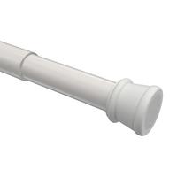 SPANNSTANGE / DUSCHVORHANGSTANGE Tensofix 125-220 cm, 26 / 23 mm Ø Weiß - Weiß, Kunststoff/Metall (220cm) - INTERDECO