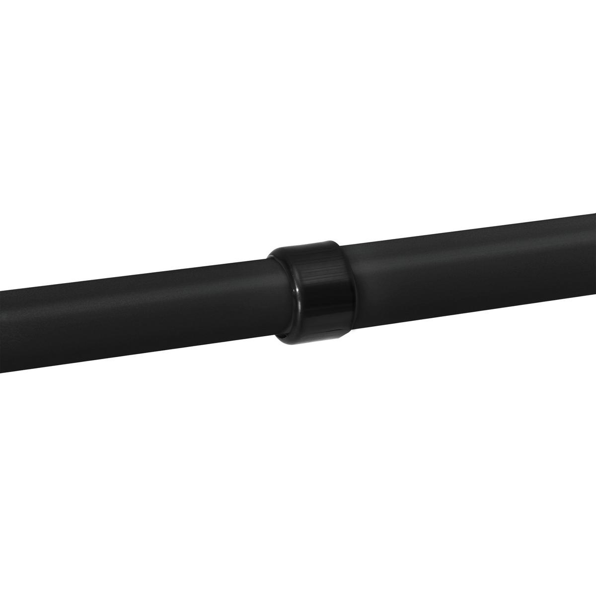 TELESKOPGARDEROBE Kemi - Schwarz, Metall (230/278/5cm) - [en.casa]