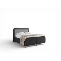 BOXBETT Willow - Anthrazit, Holzwerkstoff/Textil (160/200cm) - Fun Möbel