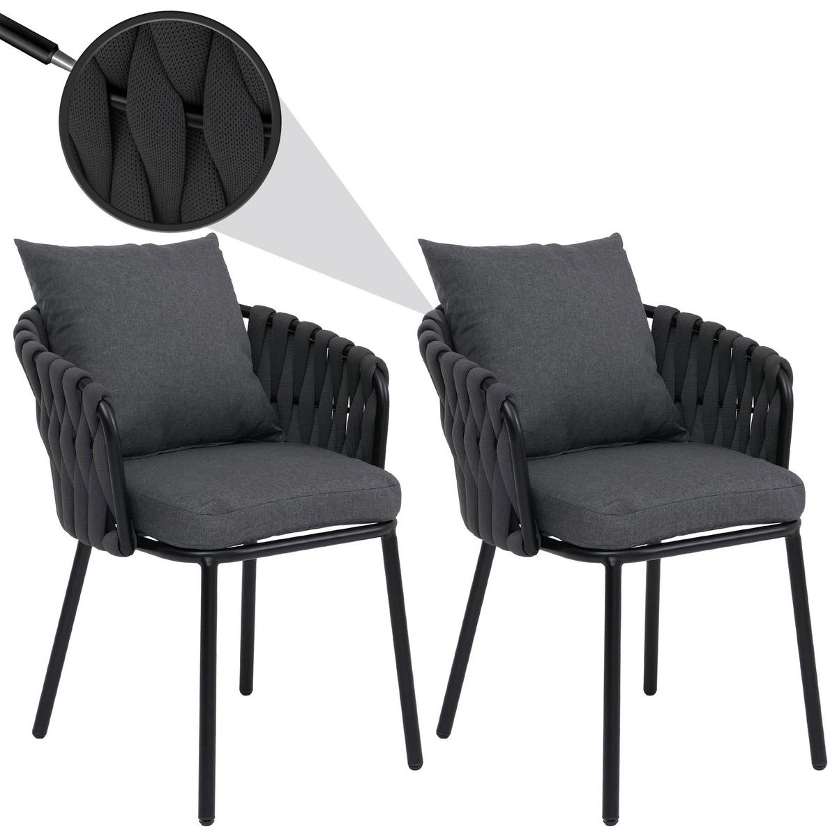 ESSZIMMERSTUHL Anthrazit - Anthrazit, Metall (56/71/57cm) - MCW