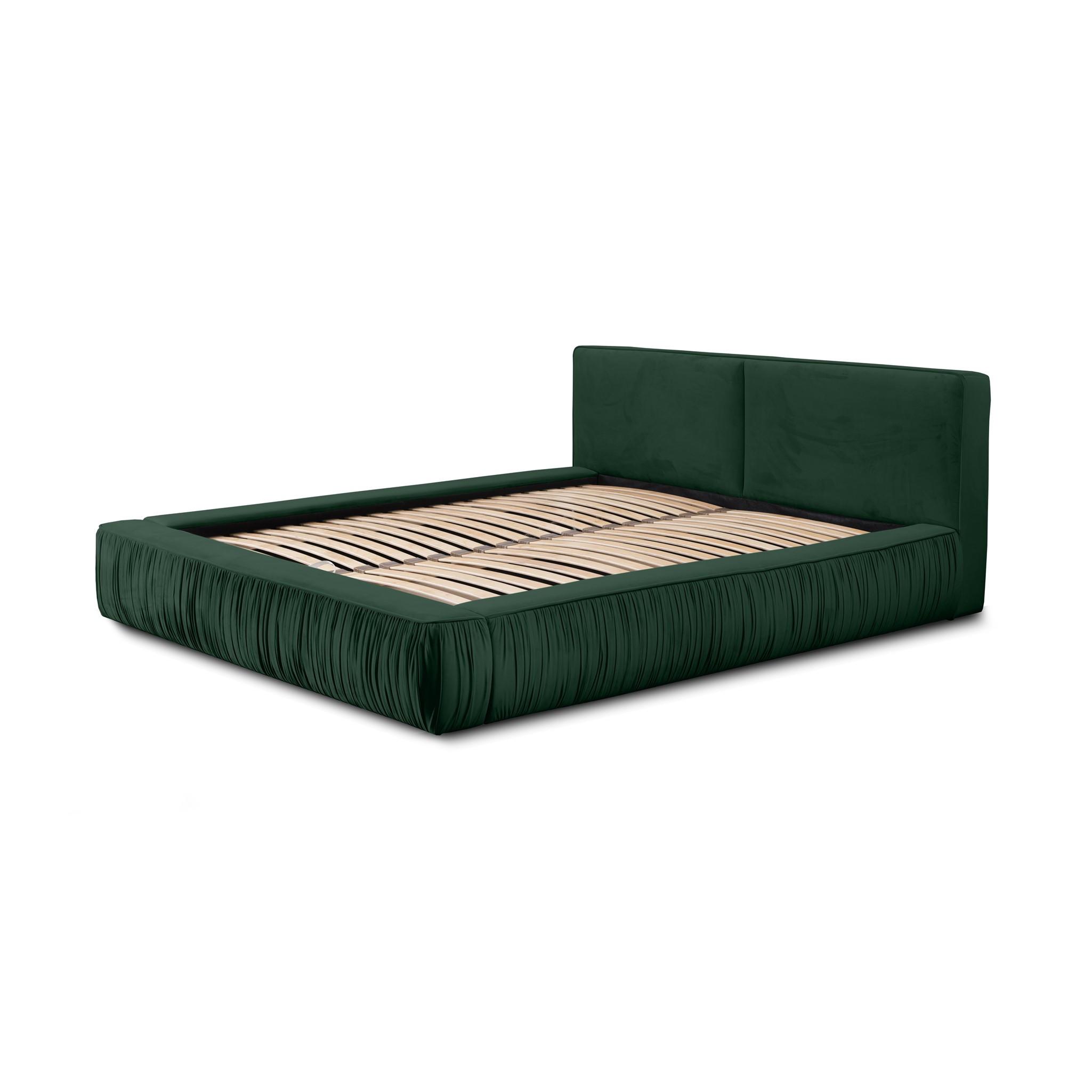 POLSTERBETT Lexie In Riviera Komplett - Grün, Holzwerkstoff/Textil (180/200cm) - Fun Möbel