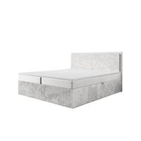 BOXBETT Hidis In In überlänge - Hellgrau, Holzwerkstoff/Textil (140/220cm) - Fun Möbel