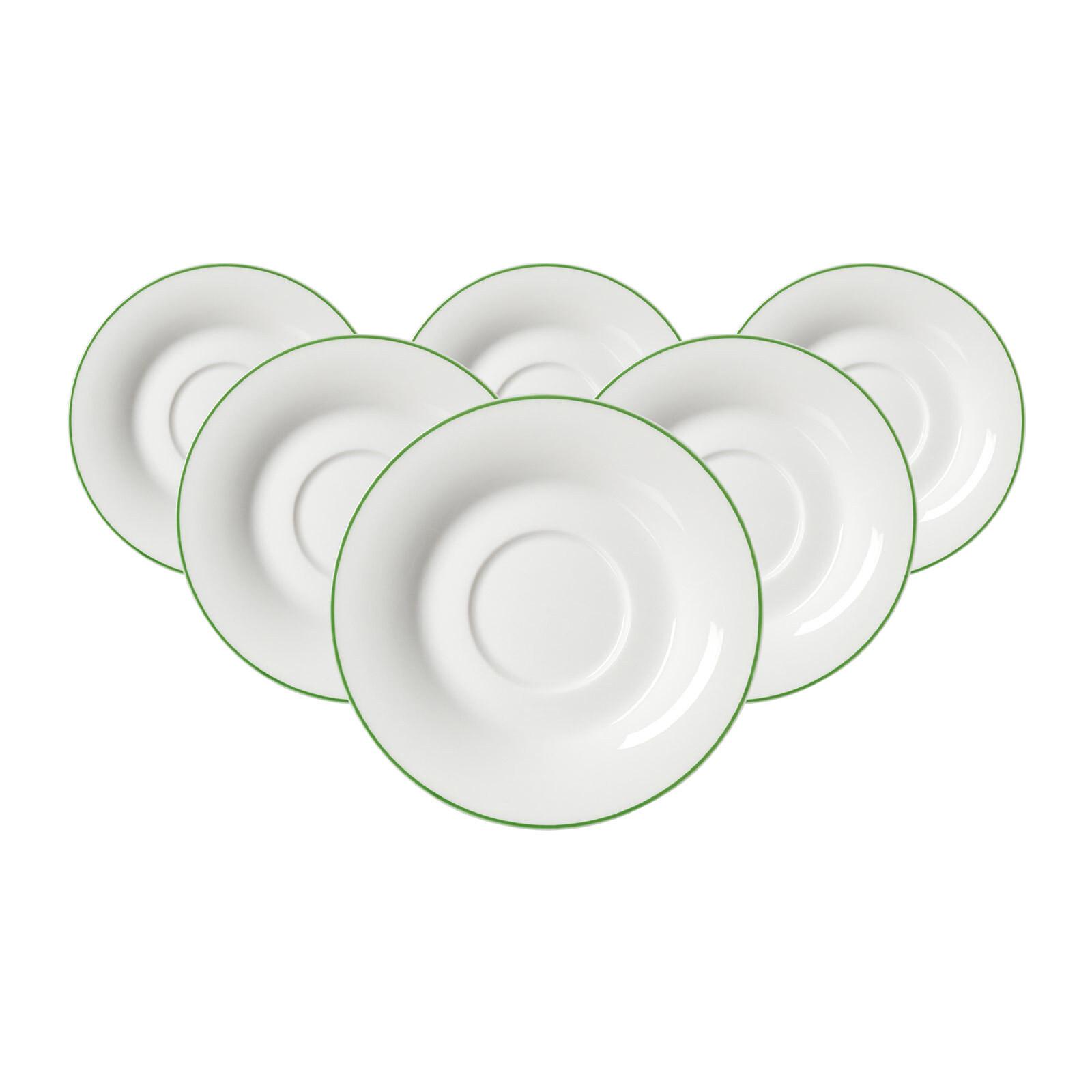 TEEUNTERTASSEN Ostfriese Grün ø 12,5 cm 6er Set - Grün, Keramik (12.5cm) - Ritzenhoff Breker