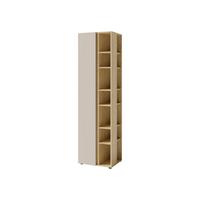 STANDREGAL Luca LC04 - Sandfarben/Schwarz, Holzwerkstoff/Kunststoff (55/195/40cm) - MIRJAN24