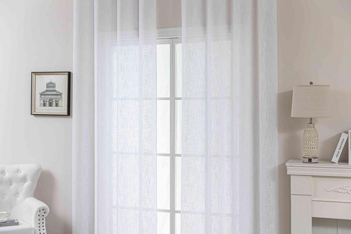 VORHANG 2ER SET SEOUL HxB 245x140 cm Weiß - Weiß, Textil (60/245cm) - Gardinenbox