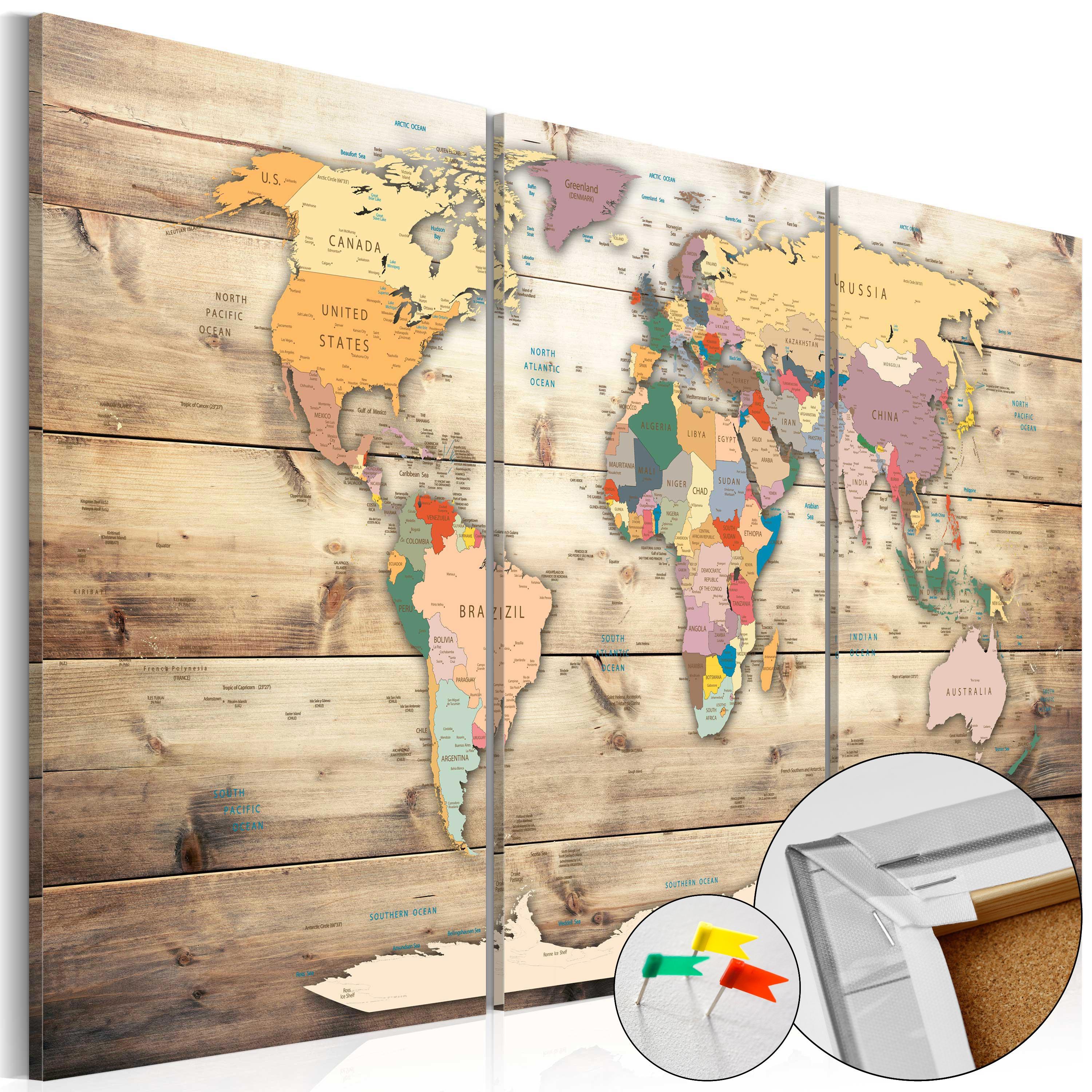PINNWANDBILDER Bunt 120/80 cm - Multicolor, Naturmaterialien/Textil (120/80cm) - KUNSTLOFT