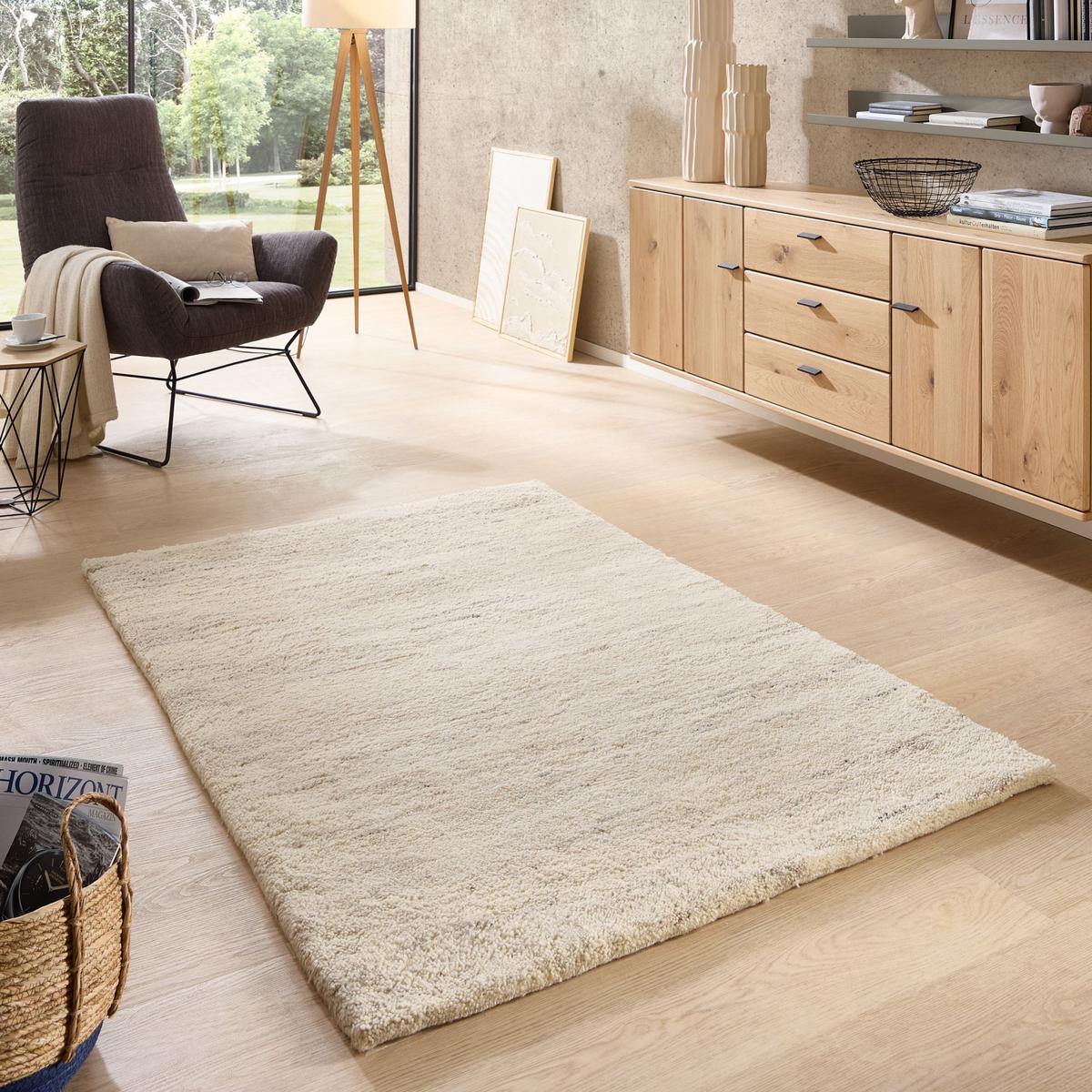 BERBERTEPPICH Marok T 140x200 cm - Beige, Textil (140/200cm) - Natur Pur