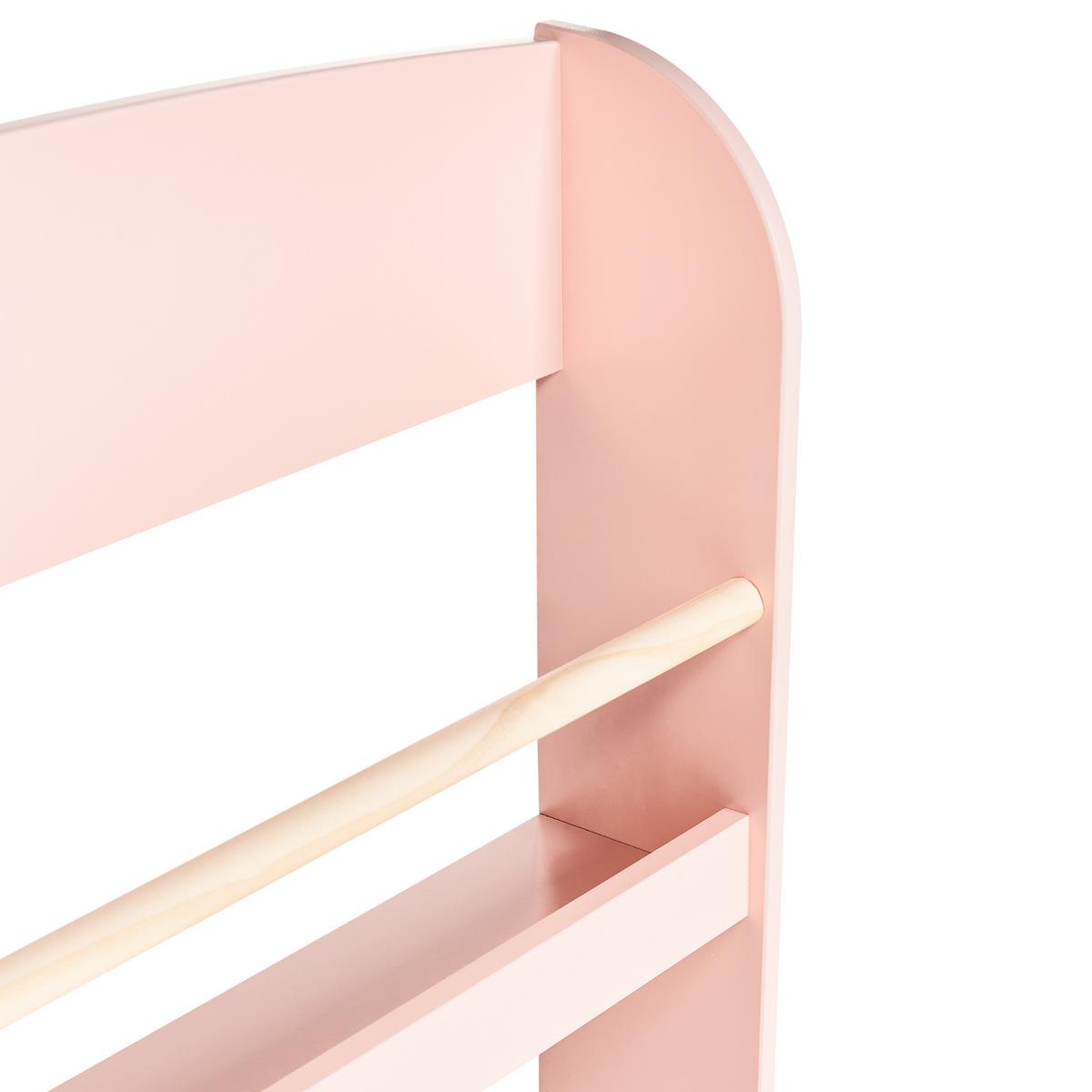 WANDREGAL 100 cm Pastellrosa Liloet - Pink, Holzwerkstoff (60/100/12cm) - Beliani