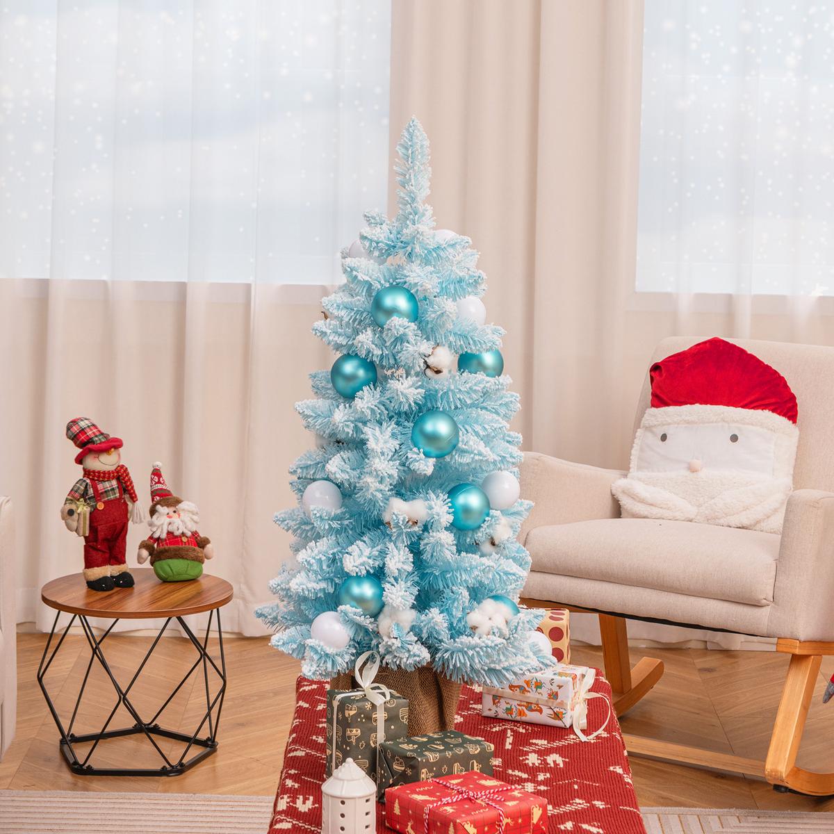 WEIHNACHTSBAUM Mini Blau - Blau, Kunststoff (90cm) - COSTWAY