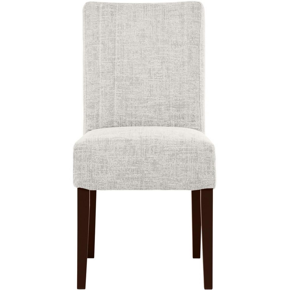 STUHL FREYA mit wengefarbenen Holzbeinen, Polsterstuhl, Beige - Wengefarben/Beige, Holz (47/94/42cm) - Beautysofa