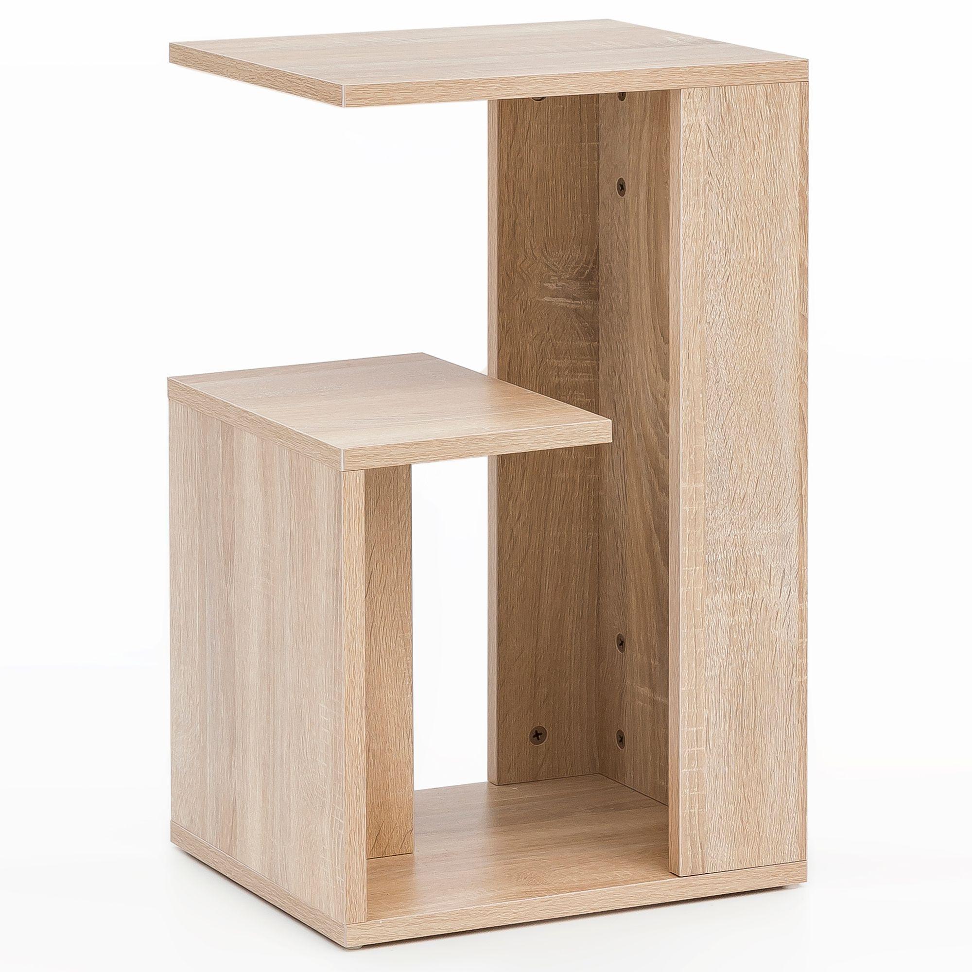 BEISTELLTISCH Holz Modern Eckig, Sonoma 30x35x61 cm - Beige, Holzwerkstoff (35/30/61cm) - KADIMA DESIGN