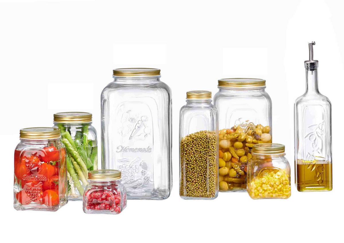 EINMACHGLÄSER Homemade transparent 3 l 3er Set - Transparent, Glas (3L) - Ritzenhoff Breker
