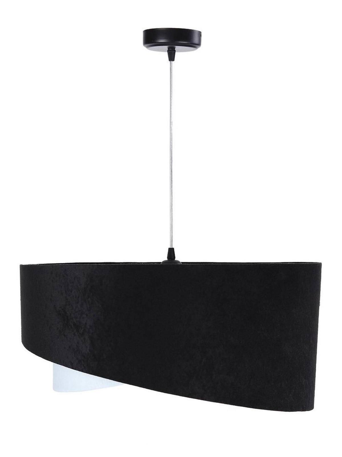 HÄNGELEUCHTE Schwarz 50/23 cm - Weiß, Kunststoff (50/1.3/23cm) - ONZENO