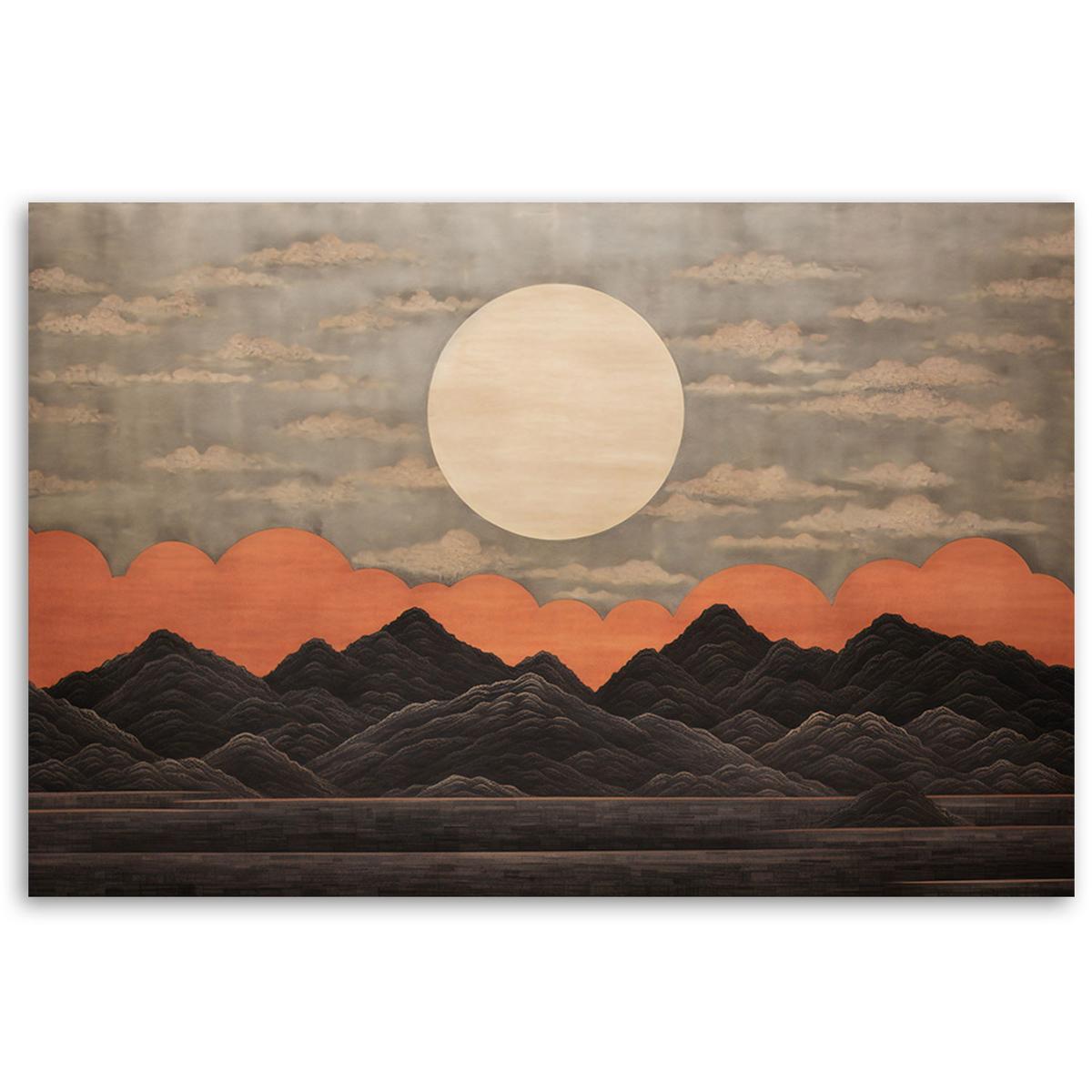 KUNSTDRUCK Orange 90/60 cm - Orange, Textil (90/60cm) - KUNSTLOFT