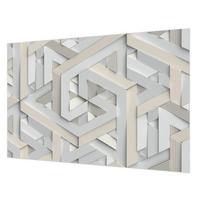 FOTOTAPETE 104x70 cm - Trugbilder - Weiß, Textil (104/70cm) - Wallfluent
