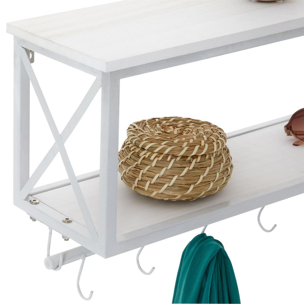 WANDGARDEROBE ARMANDO weiß/weiß - Weiß, Metall (62/35/20cm) - CARO-Möbel