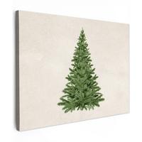 LEINWANDBILD Weihnachtsbaum - Grün - Weihnachten - Feiertage Wandbild 40x30 cm - Olivgrün, Textil (40/30cm) - MuchoWow