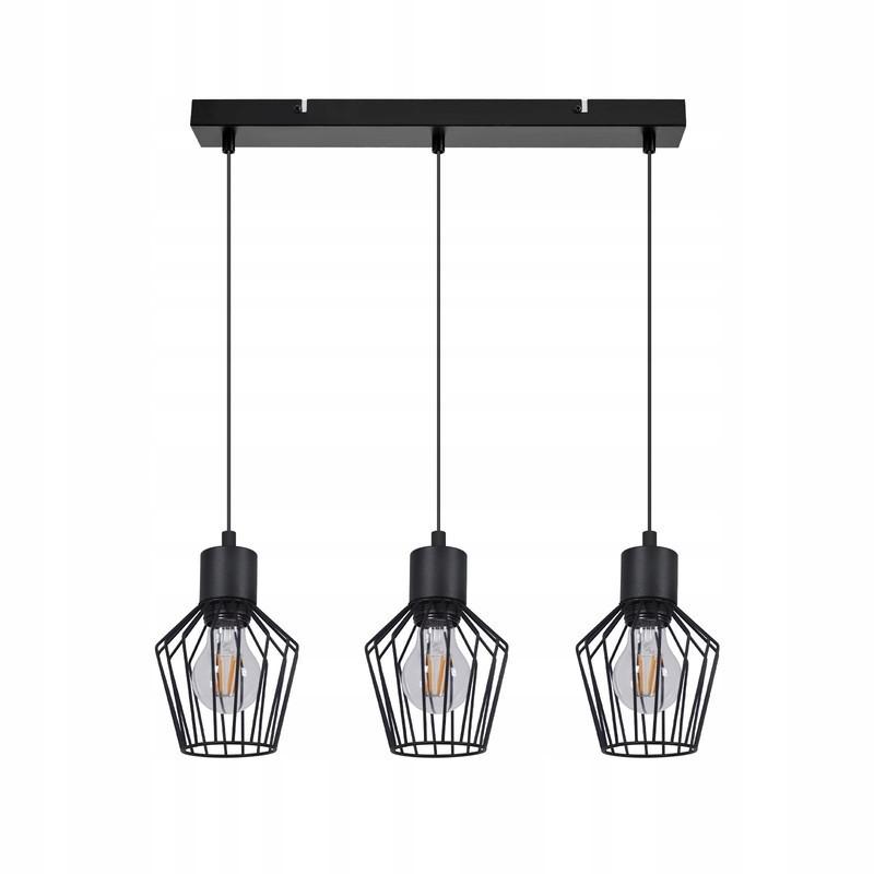 PENDELLEUCHTE Ziel 3-flammig 50/12/150 cm - Schwarz, Metall (50/12/150cm) - Nettlife