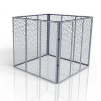 KOMPOSTER Metall silber 800L - Silberfarben, Metall (100/80/100cm) - Juskys