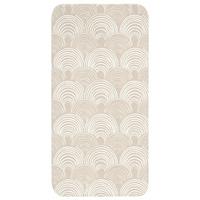 BADEMATTE Wellen - Textur - Beige Badteppich 60x120 cm - Kaschmir, Textil (60/120cm) - OnlyWow