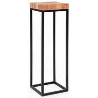 BEISTELLTISCH – Akazie Metall Natur 30x97x30 cm - Schwarz/Akaziefarben, Metall (30/30/97cm) - KADIMA DESIGN