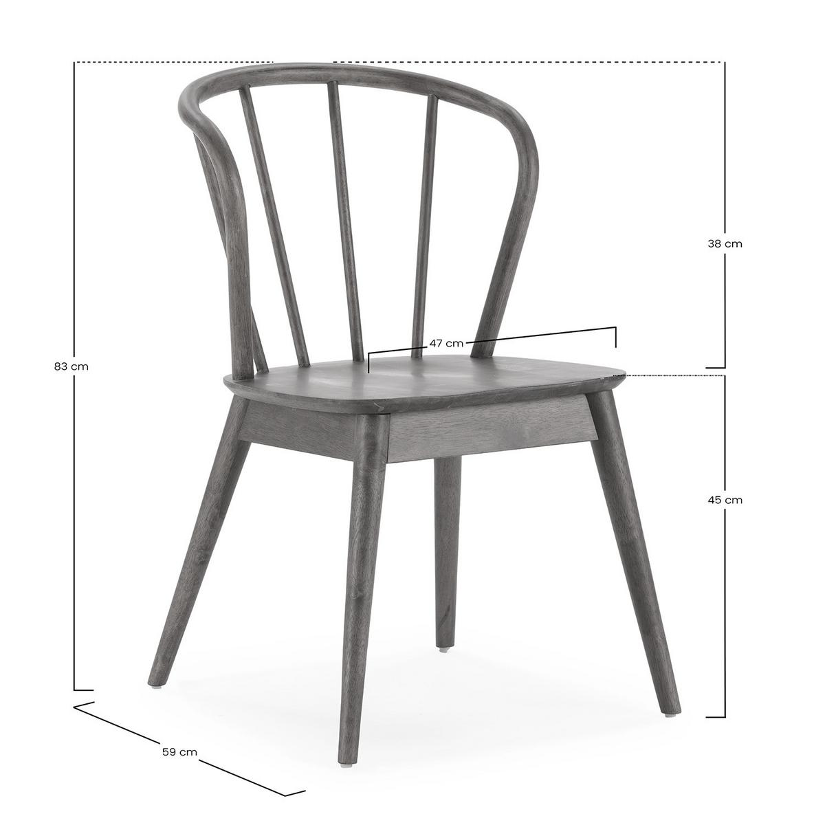 STUHL 2er-Set Brisa Eiche Farbe, Massivholz - Honigeiche, Holz (47/83/59cm) - VS Venta-stock