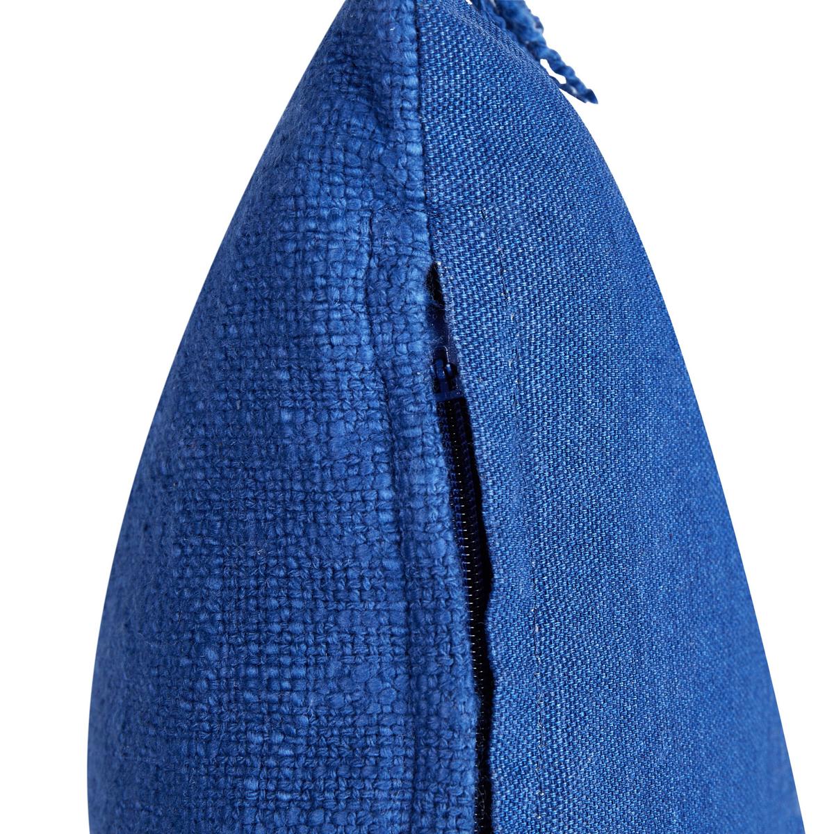 DEKOKISSEN 2er-Set Marineblau 50/35 cm Maba - Hellblau, Textil (35/50cm) - Beliani