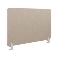 SCHREIBTISCHTRENNWAND Beige 120x1x50 Split - Beige, Kunststoff (1/120/50cm) - Beliani