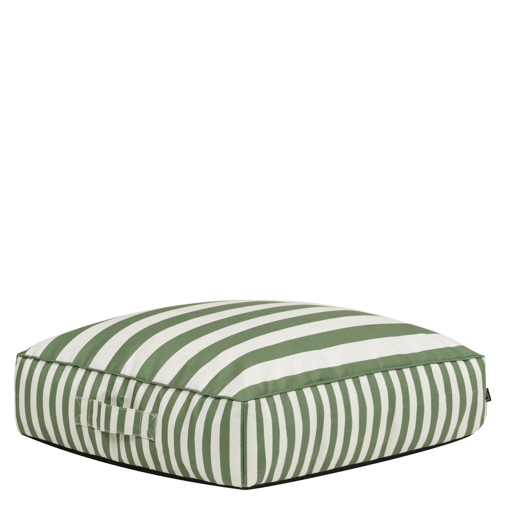BODENKISSEN mit Sitzsackfüllung Solus - Olivgrün, Textil (72/22/72cm) - icon