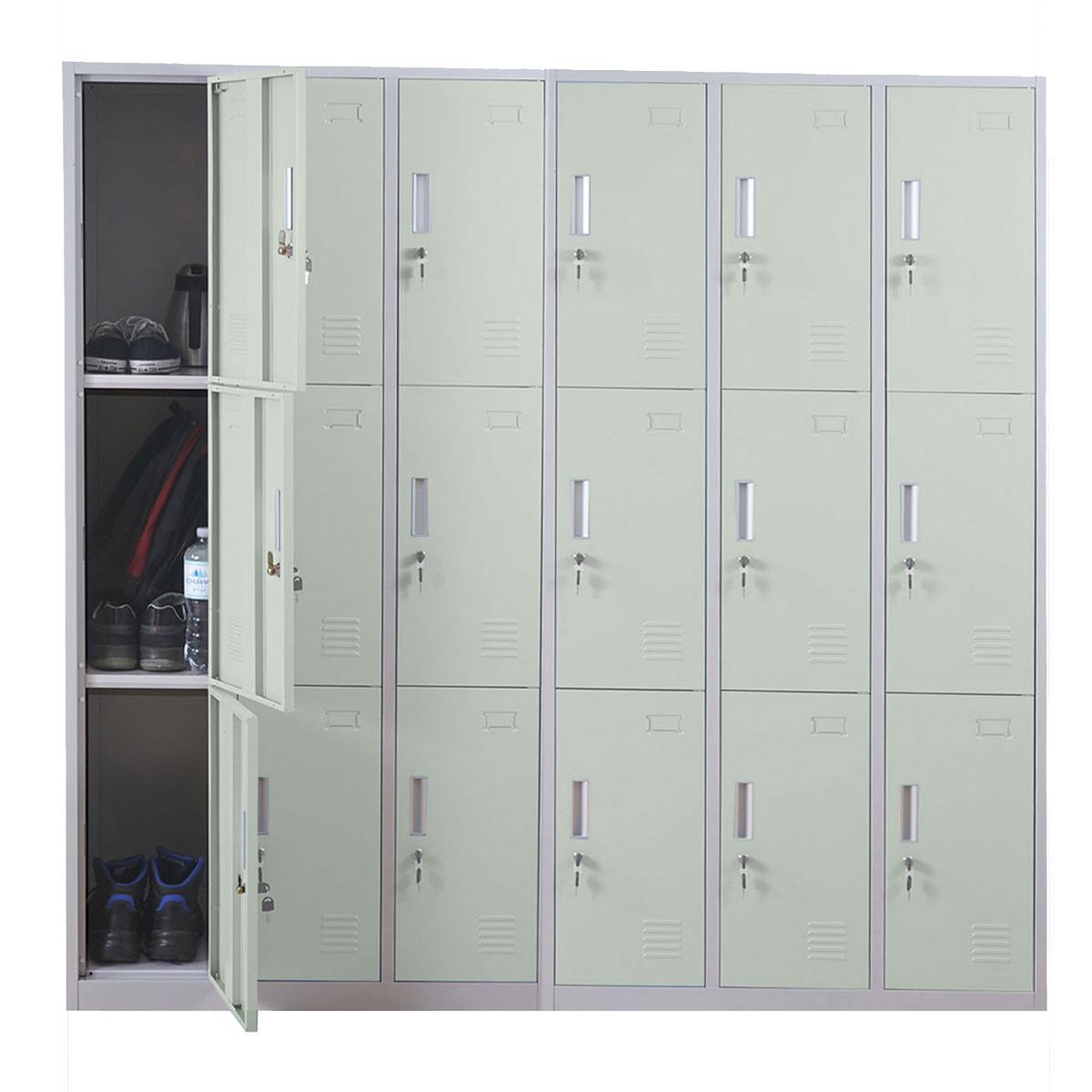 SCHLIESSFACH Green - Grün, Metall (180/180/50cm) - MCW