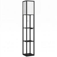 STEHLAMPE Schwarz - Schwarz, Holzwerkstoff (26/26/161cm) - HOMCOM