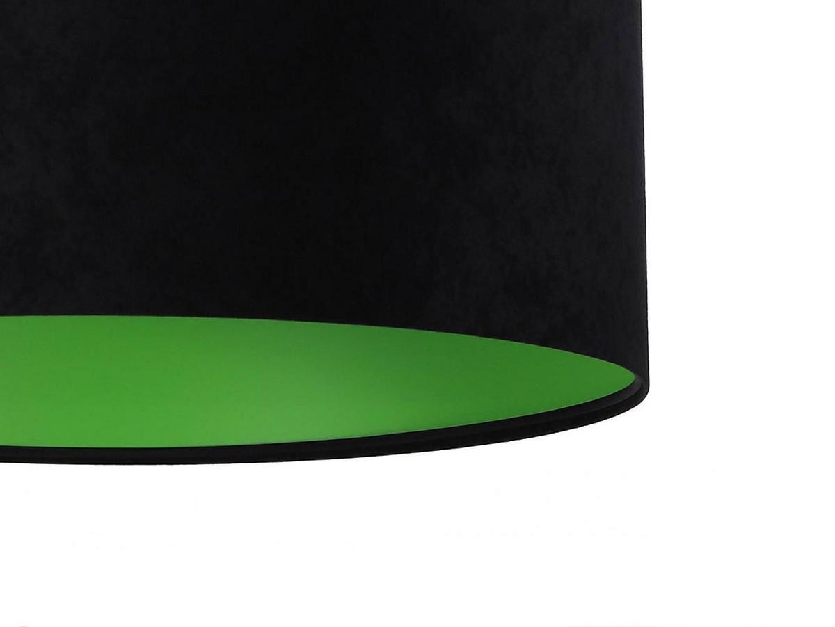 HÄNGELEUCHTE Grün 50/25 cm - Schwarz/Grün, Kunststoff (50/0.8/25cm) - ONZENO
