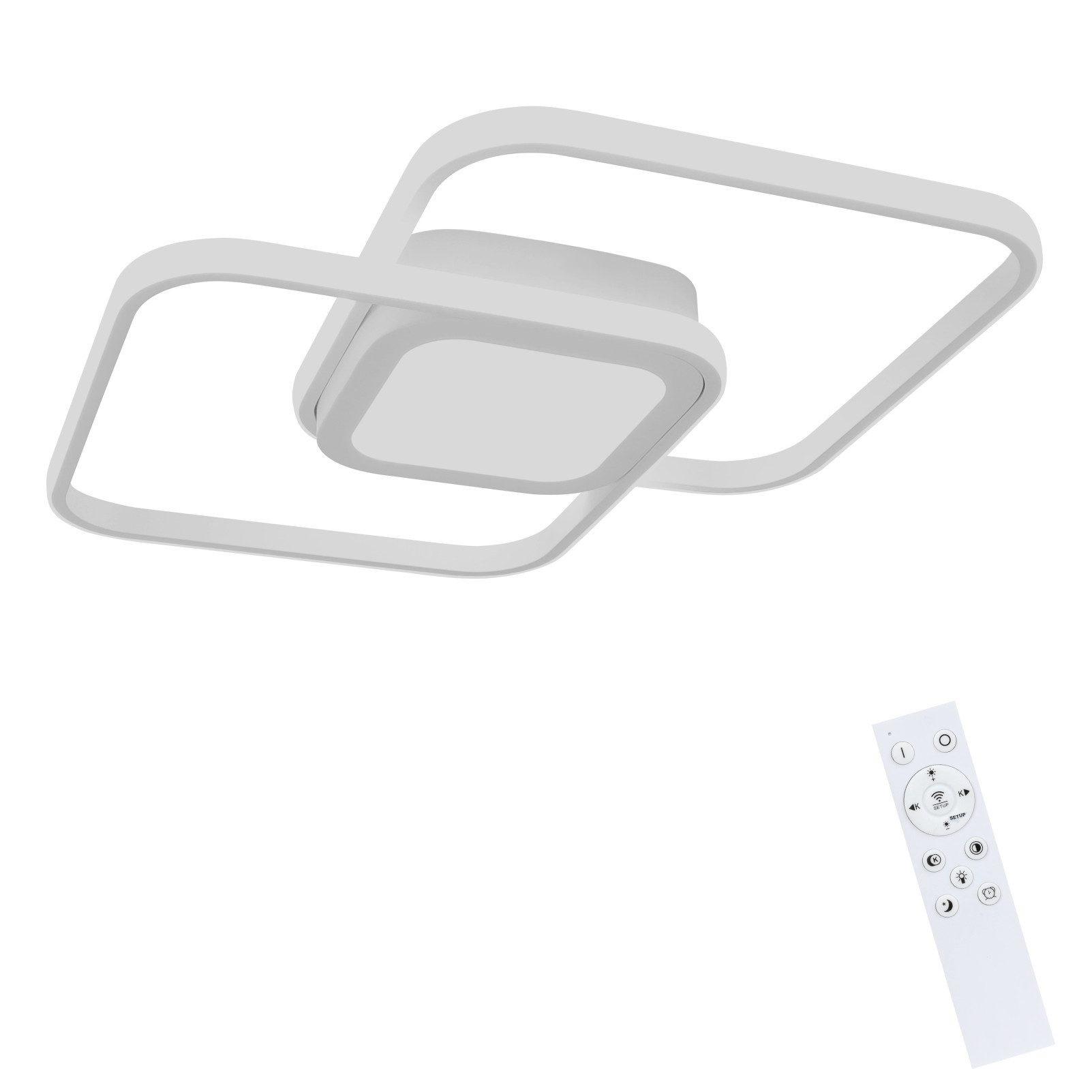 LED-DECKENLEUCHTE Schildhag 50.0/4.7/38.79 cm - Weiß, Metall (38.79/50/4.7cm) - ZMH