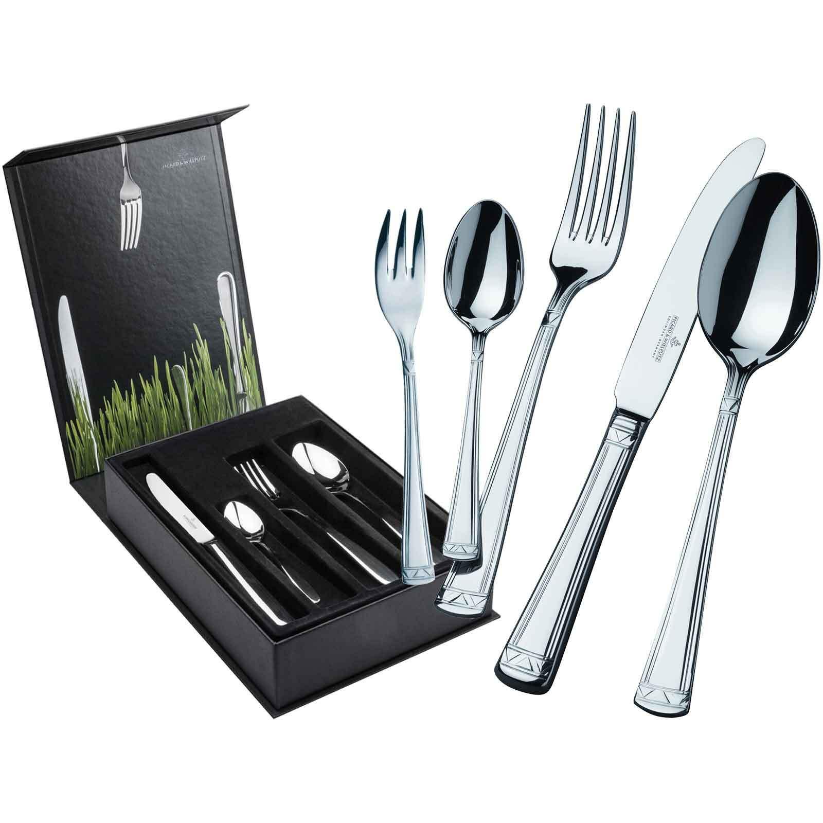 TAFELBESTECK INKL. BESTECKBOX Aradena silber 30-tlg. - Silberfarben, Metall - Picard & Wielpütz