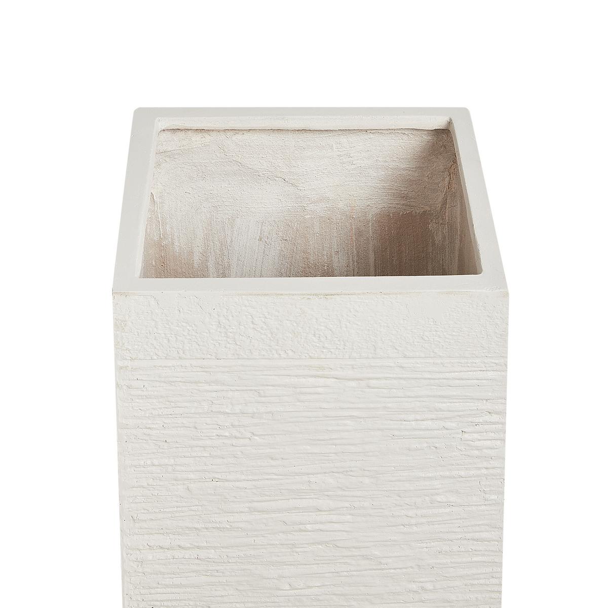 BLUMENTOPF Beige Dion - Beige, Naturmaterialien (60cm) - Beliani