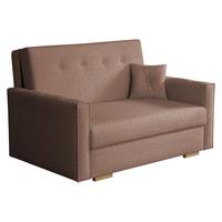 SCHLAFSOFA Viva Sonic II - Schwarz/Braun, Holz/Textil (133/85/100cm) - MIRJAN24
