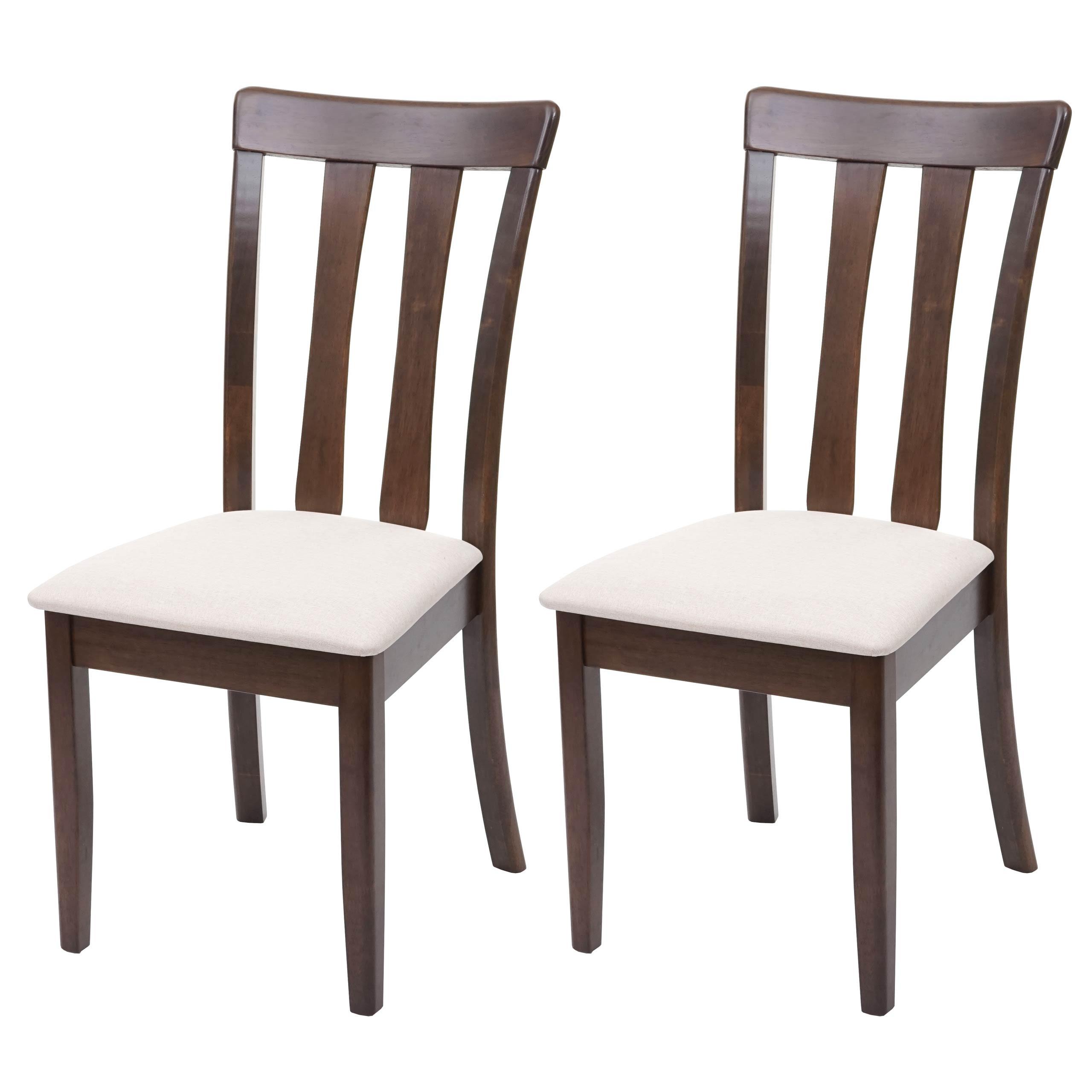 ESSZIMMERSTUHL Braun, Beige 2er-Set - Beige/Braun, Holz (42/96/58cm) - MCW