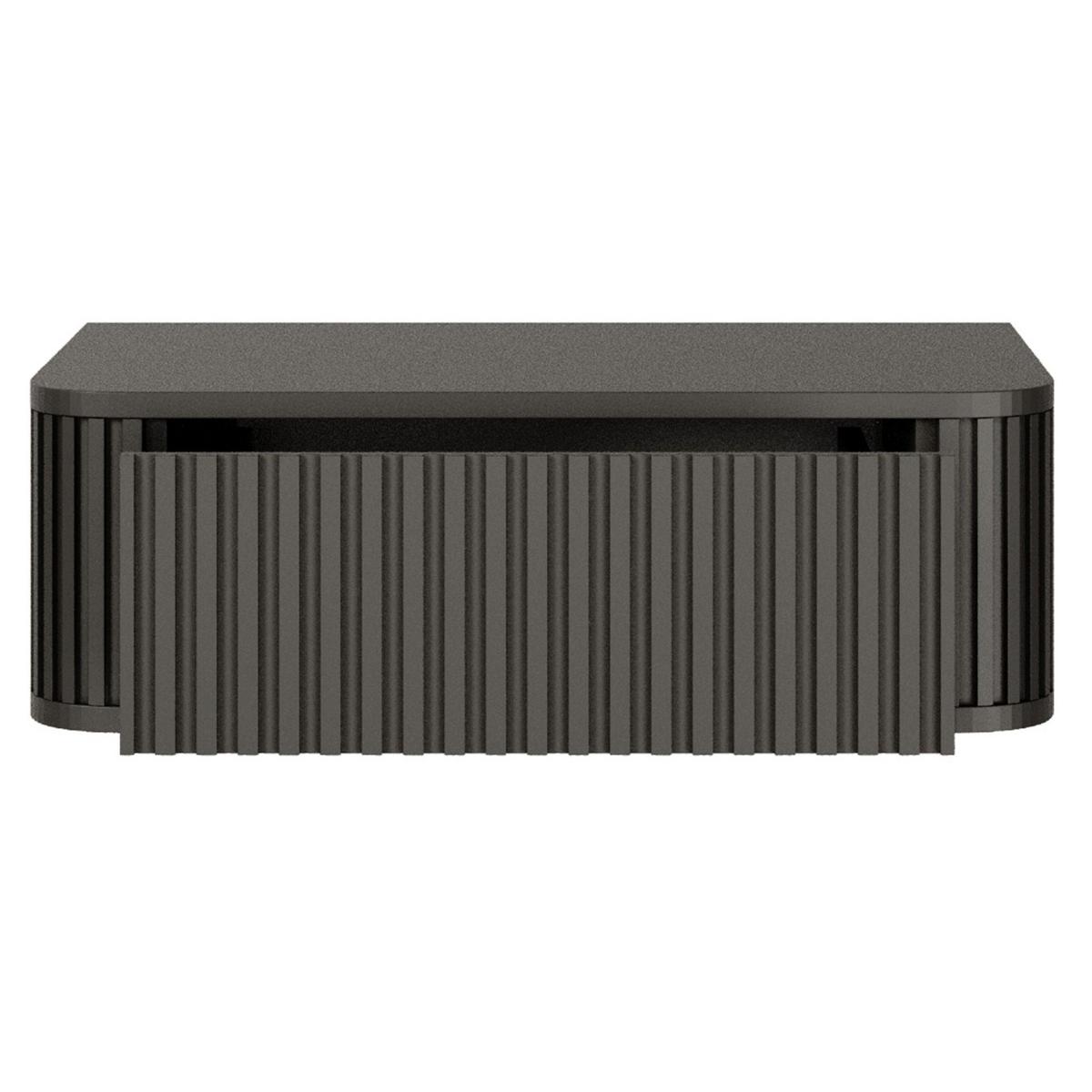 NACHTKONSOLE Ovarlo Schwarz 63 cm - Schwarz, Holzwerkstoff (63.2/20.4/38cm) - Selsey