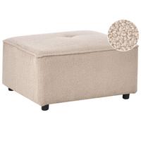 OTTOMANE Bouclé Beige Axebo - Beige, Textil (70/42/70cm) - Beliani