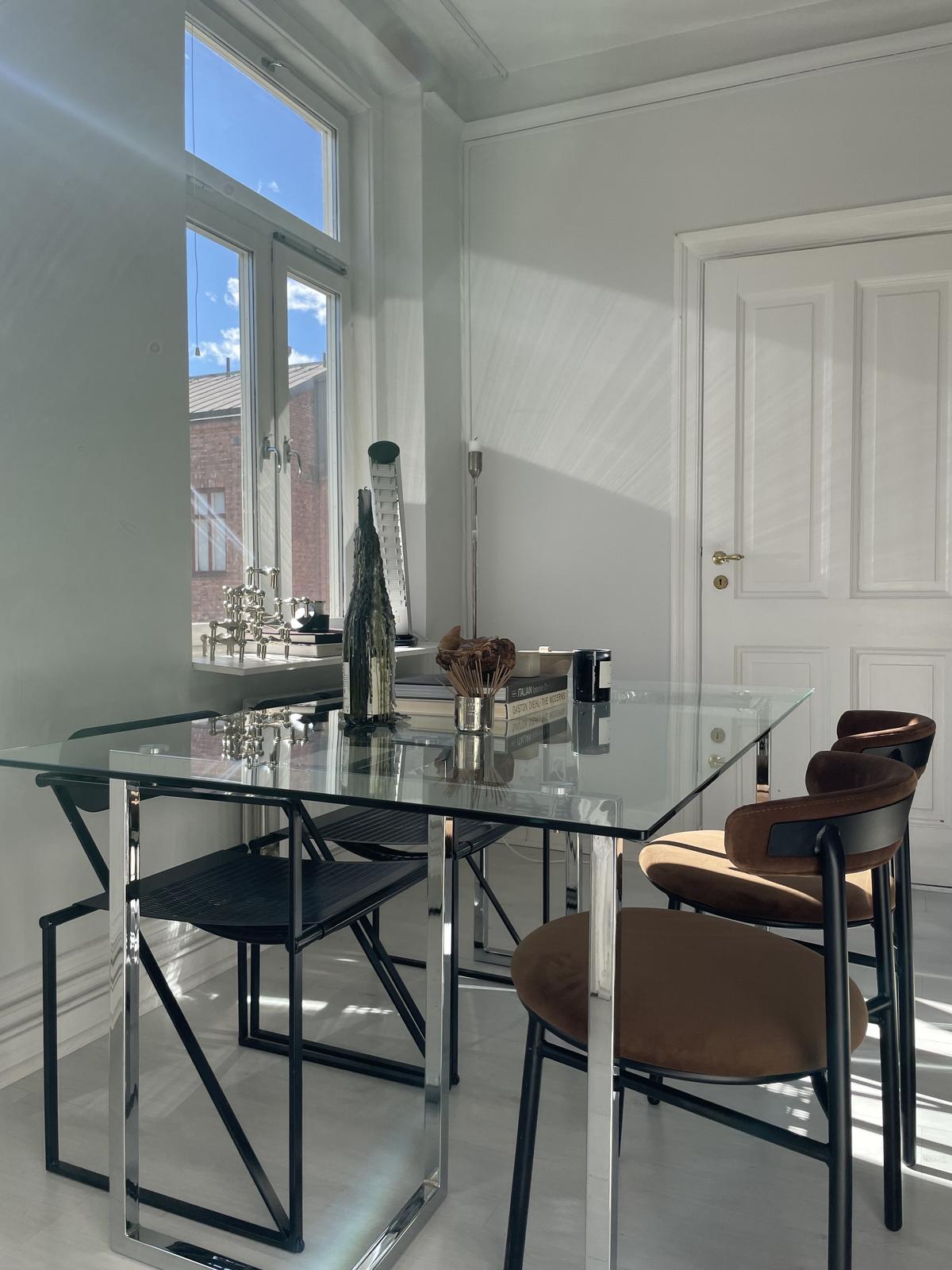 ESSTISCH 160/90/75 cm Silberfarben Rechteckig Envia - Silberfarben, Glas (160/90/75cm) - Beliani