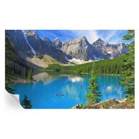 FOTOTAPETE 416x254 cm - Bergsee - Blau, Textil (416/254cm) - Wallfluent