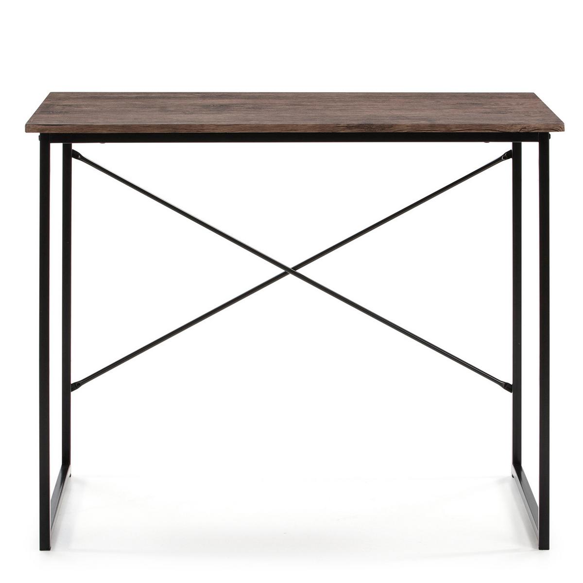 SCHREIBTISCH 90/50/74 Caceres Schwarz - Schwarz, Holzwerkstoff (50/90/74cm) - VS Venta-stock