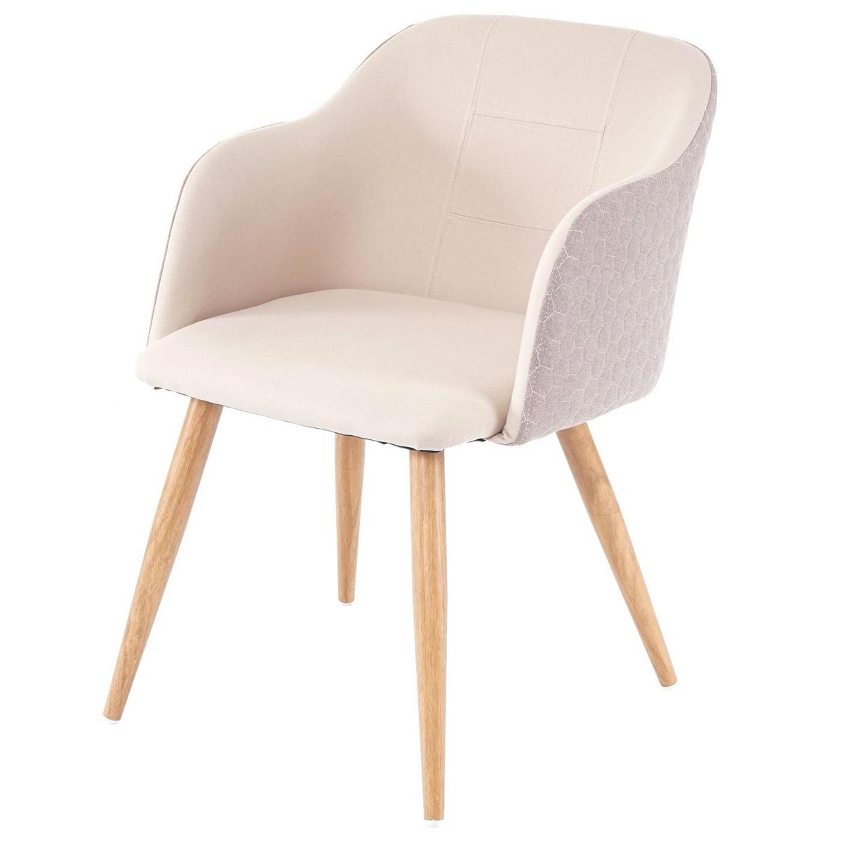 ESSZIMMERSTUHL Beige 2er-Set - Beige/Creme, Textil (53/78/60cm) - MCW