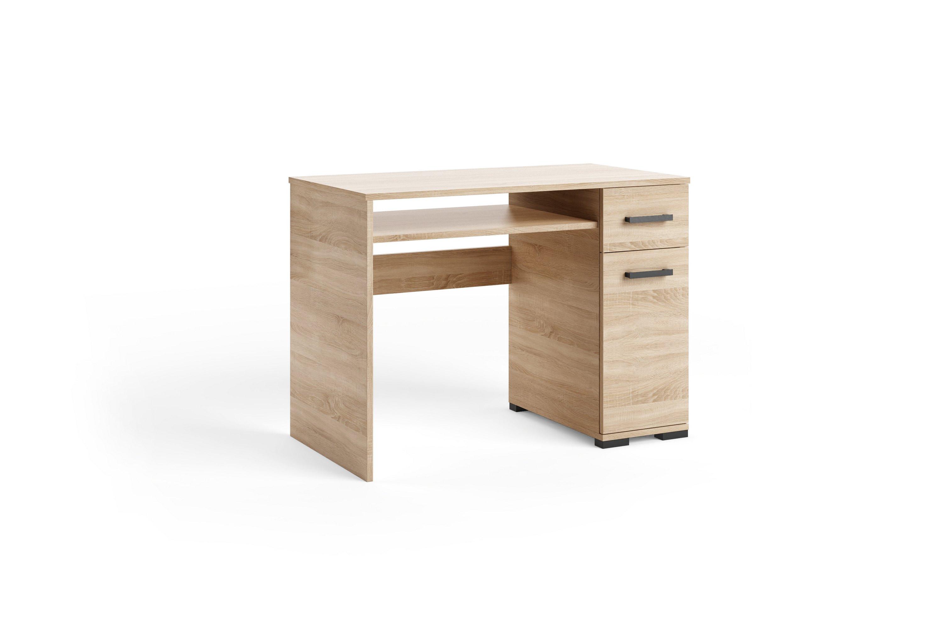 SCHREIBTISCH ALBANO 105x56x75 cm Bürotisch Computertisch, Sonoma Eiche - Sonoma Eiche, Holzwerkstoff (56/105/75cm) - MASSENO